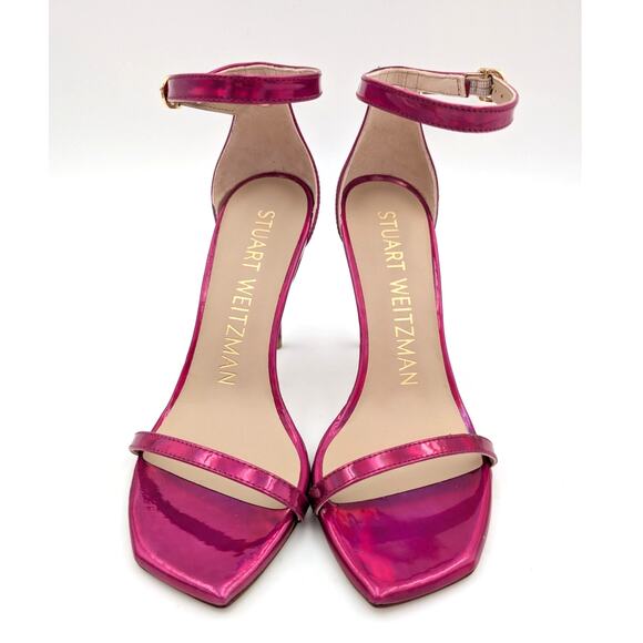 $475 Stuart Weitzman Nudistcurve 75 High Heel Sandals Women's Pink Size US5B - Picture 2 of 10
